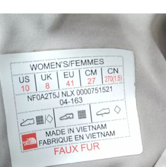 The North Face Thermoball Microbaffle Bootie II Women's Size 10 Gray Winter - Picture 8 of 11